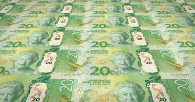 Yeni Zelanda yirmi dolarlık banknotlar, nakit para, haddeleme döngü