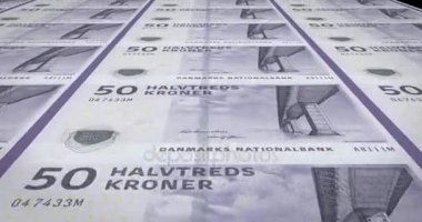 Elli Danimarkalı krones Danimarka, nakit para, banknot döngü