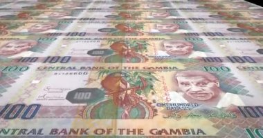 Haddeleme, nakit para, banknot, Gambiya yüz Gambiya dalasis döngü