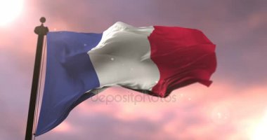 France Rüzgar günbatımı, döngü de sallıyor Bayrak