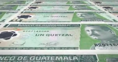 Haddeleme, nakit para, banknot bir Guatemala quetzal Guatemala, döngü