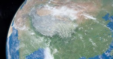 Himalaya dağ aralığında Dünya gezegeninin Asya