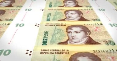 Banknotlar 10 Arjantin peso Arjantin Cumhuriyeti, nakit para, döngü