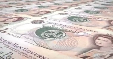 Isle of Man on manx pound haddeleme, nakit para, banknot döngü