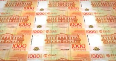 Haddeleme, nakit para, banknot bin macanese 60th Macau, döngü