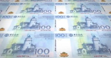 Haddeleme, nakit para, banknot yüz macanese 60th Macau, döngü