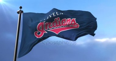 Cleveland rüzgarda sallayarak Kızılderililer, Amerikan profesyonel beysbol takımı, takımının bayrak - döngü