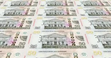 Surinam, nakit para, elli Surinam dolarlık banknotlar döngü
