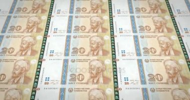 Nakit para, döngü banknotlar, Tacikistan, yirmi Tajikistani somoni
