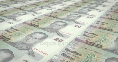 Yirmi Tay bahts Tayland, nakit para, banknot döngü