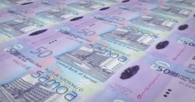 Nakit para, döngü banknotlar Samoa, elli Samoalı Tala