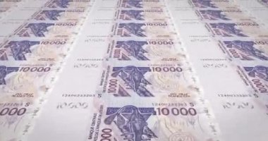 On bin Batı Afrika Cfa Frangı Afrika, nakit para, banknot döngü
