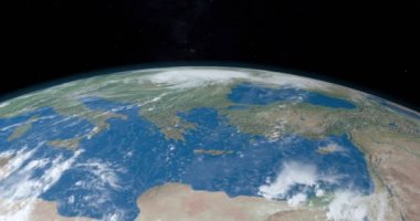 Akdeniz, Afrika ve Avrupa'da seyyare yerküre arasında
