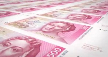 Batı Almanya inişli çıkışlı, Alman Markı beş yüz banknot nakit para