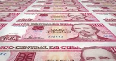 Yüz Küba peso nakit para, döngü Küba, Merkez Bankası banknot