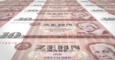 Eski Alman Cumhuriyeti, nakit para, döngü on Alman Markı banknotlar