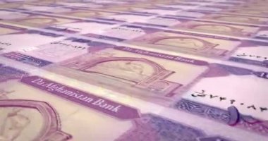 Yüz Afgan Afganistan, nakit para, banknot