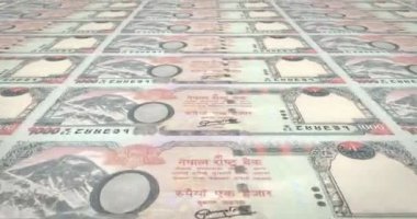 Nakit para, döngü banknotlar, Nepal, bin Nepal Rupisi