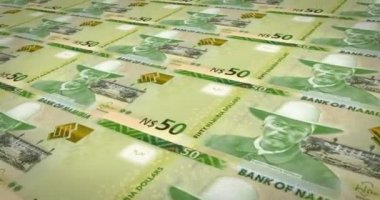 Nakit para, döngü banknotlar Namibya, elli Namibya Doları