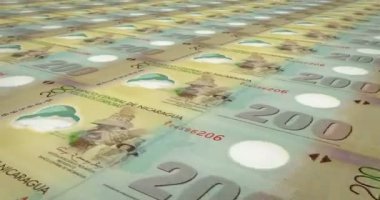 Banknot iki yüz Nikaragua cordoba Nikaragua, nakit para, döngü