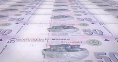 Nakit para, döngü banknotlar, Nikaragua, elli Nikaragua cordoba