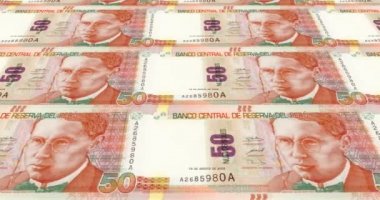 Elli Perulu banknotlar tabanını Peru, nakit para, döngü
