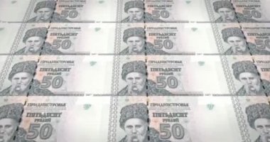 Banknot elli Transdinyester ruble nakit para, döngü Transnistria,