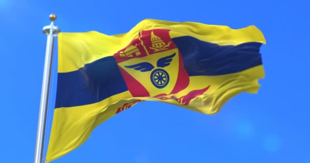 Bandiera Della Città Saint Paul Città Del Minnesota Negli Stati — Video Stock