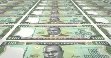 Liberya, yüz doları liberians haddeleme, nakit para, banknot döngü
