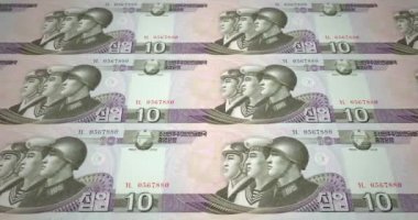 Haddeleme, nakit para, banknot, Kuzey Kore on wons döngü