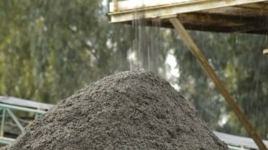 Nehir kum kum ocağında bir dağda düşen