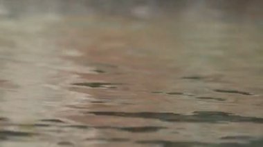 Sakin bir nehrin küçük dalgalar