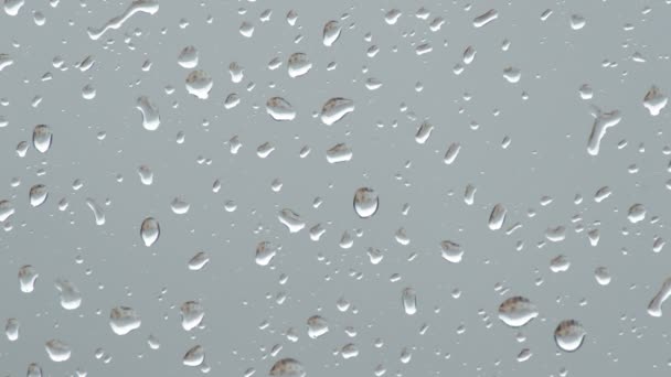 Des Gouttes Pluie Tombent Dans Verre Une Fenêtre Jour Pluie — Video