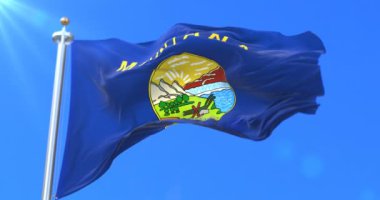 Montana Eyaleti, Amerika Birleşik Devletleri - bölge bayrağı döngü