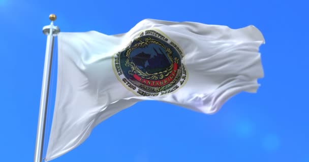 Flag Cambridge City City Massachusetts United States America Loop — Stock Video