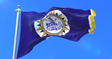 Nashville, Amerika Birleşik Devletleri - Tennessee şehir bayrağı döngü