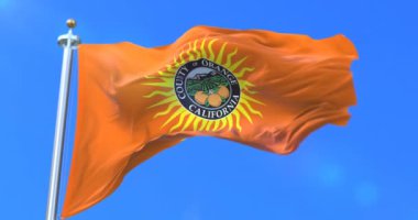 Orange county, Kaliforniya eyaletinde, Amerika Birleşik Devletleri - bayrağı döngü