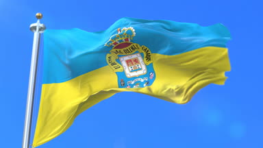 Bayrak, Union Deportiva Las Rüzgar, sallıyor Palmas, İspanyol futbol kulübü, döngü