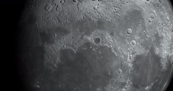 Mare Frigoris Oder Meer Der Kälte Mond Darstellung — Stockvideo
