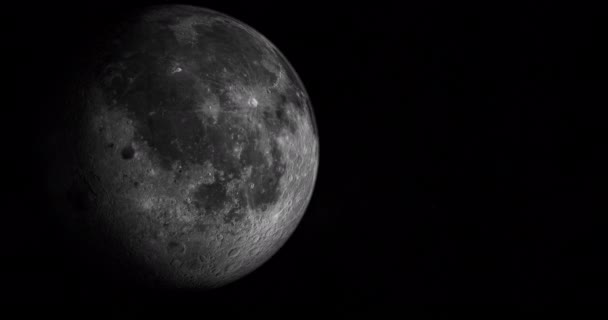 Richtung Mare Nubium Mond Darstellung — Stockvideo