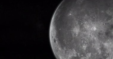 Ay 'ın yüzeyindeki Oceanus Procellarum dönüşümlü olarak. 3d oluşturma