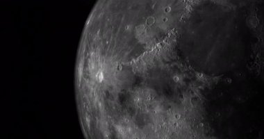 Ay 'ın yüzeyinde Manilius krateri olan Mare Vaporum, 3D