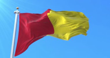 Liege Eyaleti 'nin Belçika' daki bayrağı. Belçika. Döngü