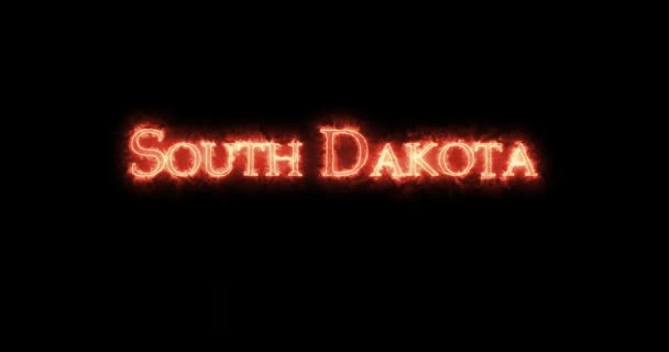 Jižní Dakota Napsaná Ohněm Smyčka — Stock video