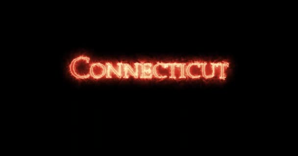 Connecticut Written Fire Loop — ストック動画
