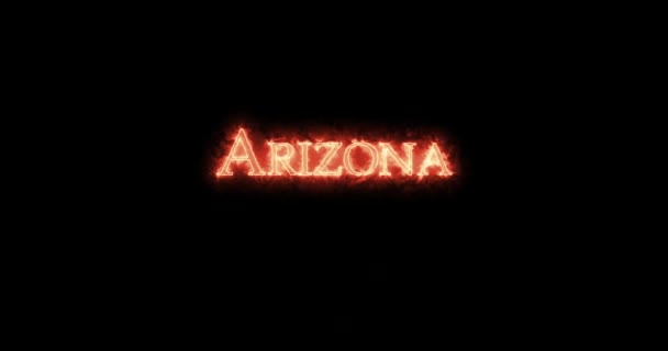 Arizona Napsaná Ohněm Smyčka — Stock video