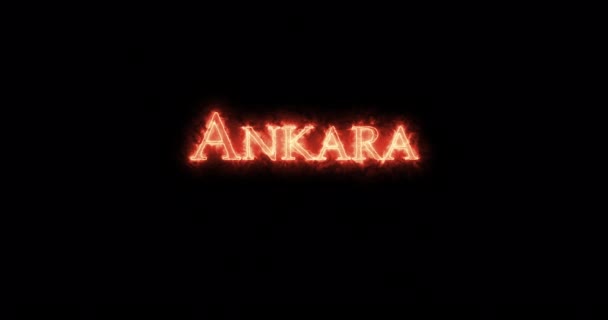 Ankara Écrit Avec Feu Boucle — Video