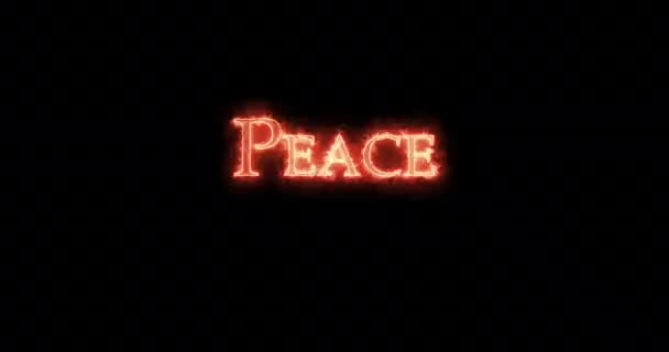 Мир Написаний Вогнем Петлі — стокове відео