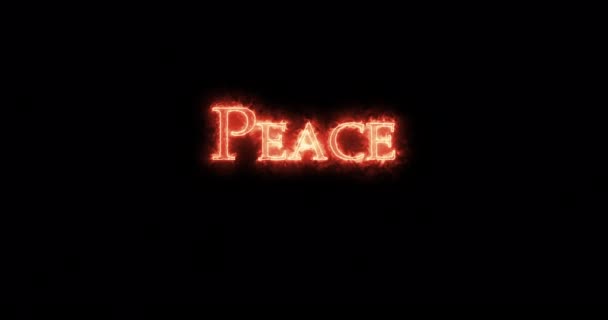 和平之火 — 图库视频影像