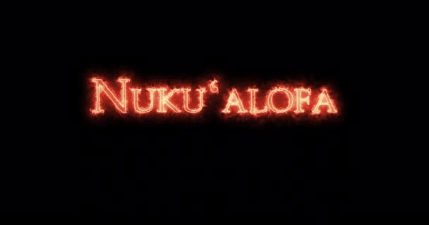 Nukualofa Written Fire Loop — 비디오